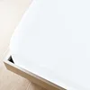 Image de vidaXL 2X Draps-Housses Literie Couvres-lit Couvertures de Lit Housses de Matelas Chambre à Coucher Maison Intérieur Jersey Blanc 180x200 cm Coton