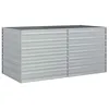 Image de vidaXL Lit Surélevé de Jardin Jardinière Bac à Fleurs Pot de Plantes Lit de Plantation Balcon Patio 160x80x77 cm Acier Galvanisé Argenté