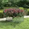 Image de vidaXL Lit surélevé de jardin 100x100x45 cm Acier galvanisé Argenté