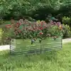 Image de vidaXL Lit surélevé de jardin 160x40x45 cm Acier galvanisé Argenté