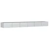 Image de vidaXL Lit surélevé de Jardin 480x80x45 cm Acier galvanisé Argenté