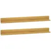 Image de vidaXL Étagères murales 2 pcs 110x10x10 cm Bois de teck massif