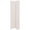 Image de vidaXL Clôture de jardin double face 90x400 cm Blanc