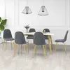 Image de vidaXL Chaises à manger lot de 6 vert foncé velours
