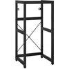 Image de Cadre de lavabo de salle de bain Noir 40x38x83 cm Fer
