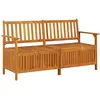 Image de vidaXL Banc de rangement 148 cm Bois d'acacia solide