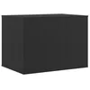Image de Boîte à coussins de jardin Résine tressée 145x100x103 cm Noir