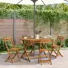 Image de vidaXL Table pliable de jardin 110 cm Bois d'acacia massif
