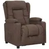 Image de vidaXL Fauteuil inclinable Taupe Tissu