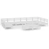 Image de vidaXL Bois de Pin Massif Salon de Jardin 12 pcs Mobilier de Patio Meubles d'Extérieur Mobilier de Jardin Meubles de Terrasse Blanc