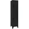 Image de vidaXL Armoire à casiers Noir 38x45x180 cm Acier
