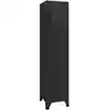 Image de vidaXL Armoire à casiers Noir 38x45x180 cm Acier