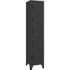 Image de vidaXL Armoire à Casiers Classeur Meuble de Rangement d'Equipements de Sport Produits de Nettoyage Intérieur Bureau Anthracite 38x40x180 cm Acier