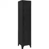 Image de vidaXL Armoire à casiers Noir 38x40x180 cm Acier