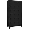 Image de Armoire à casiers Noir 90x40x180 cm Acier