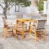 Image de vidaXL Ensemble à manger de jardin 5 pcs Bois d'acacia solide