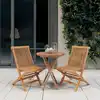 Image de vidaXL Ensemble à manger de jardin 3 pcs Bois de teck massif