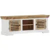 Image de vidaXL Meuble TV 110x30x40 cm Bois massif de manguier