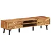 Image de vidaXL Meuble TV 145x35x35 cm Bois d'acacia massif