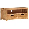 Image de vidaXL Meuble TV Centre de Divertissement Armoire Stéréo Armoire Multimédia Meuble Média Salle de Séjour Intérieur 88x35x40 cm Bois d'Acacia Massif