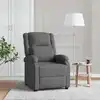 Image de vidaXL Fauteuil inclinable Gris foncé Tissu