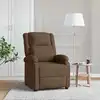 Image de vidaXL Fauteuil inclinable Marron Tissu