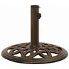 Image de vidaXL Socle de Parasol Base de Parasol Pied Support de Parasol Accessoire de Parasol Terrasse Balcon Extérieur Bronze 40x40x32 cm Fonte