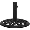 Image de vidaXL Socle de Parasol Base de Parasol Pied Support de Parasol Accessoire de Parasol Terrasse Balcon Extérieur Noir 44x44x32 cm Fonte