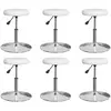 Image de vidaXL Chaises à manger lot de 6 blanc similicuir