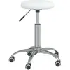 Image de vidaXL Chaise de salle à manger Blanc Similicuir