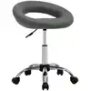 Image de vidaXL Chaise pivotante de salle à manger Gris Similicuir