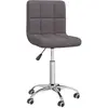 Image de vidaXL Chaise pivotante de salle à manger Taupe Tissu