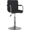 Image de vidaXL Chaise de salle à manger Tissu Noir