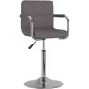 Image de vidaXL Chaise de salle à manger Taupe Tissu