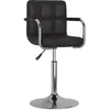 Image de vidaXL Chaise de salle à manger Noir Similicuir