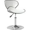 Image de vidaXL Chaise de salle à manger Blanc Similicuir