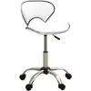 Image de vidaXL Chaise de bureau Blanc Similicuir