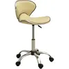 Image de vidaXL Chaise de bureau Crème Similicuir
