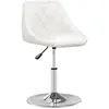 Image de vidaXL Tabouret de bar Blanc Similicuir