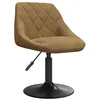 Image de vidaXL Chaise de Salle à Manger Marron Velours
