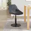 Image de vidaXL Chaise de salle à manger Gris foncé Velours