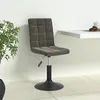 Image de vidaXL Chaises pivotantes à manger lot de 4 gris foncé velours