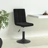 Image de vidaXL Chaises pivotantes à manger lot de 6 noir velours