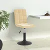 Image de vidaXL Chaises pivotantes à manger lot de 6 crème velours