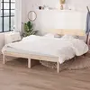 Image de vidaXL Cadre de lit sans matelas bois massif 140x200 cm