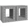Image de vidaXL Poteaux à panier de gabion 2 pcs 50x50x60 cm Fer