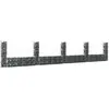 Image de vidaXL Panier de gabion en forme de U avec 5 poteaux Fer 500x20x100 cm