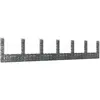 Image de vidaXL Panier de gabion en forme de U avec 7 poteaux Fer 740x20x150 cm