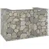 Image de vidaXL Mur en gabion pour poubelles Acier galvanisé 180x100x110 cm