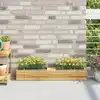 Image de vidaXL Boîtes à fleurs pour palettes euro 12 pcs Gris 36x13,5x9,5cm PP